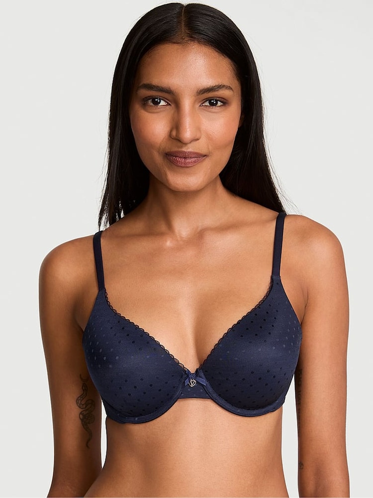 Victoria's Secret Noir Navy Blue Lightly Lined Full Cup Bra - Image 1 of 3