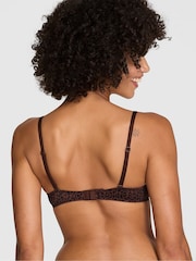 Victoria's Secret PINK Leopard Print Brown Push Up Bra - Image 2 of 2