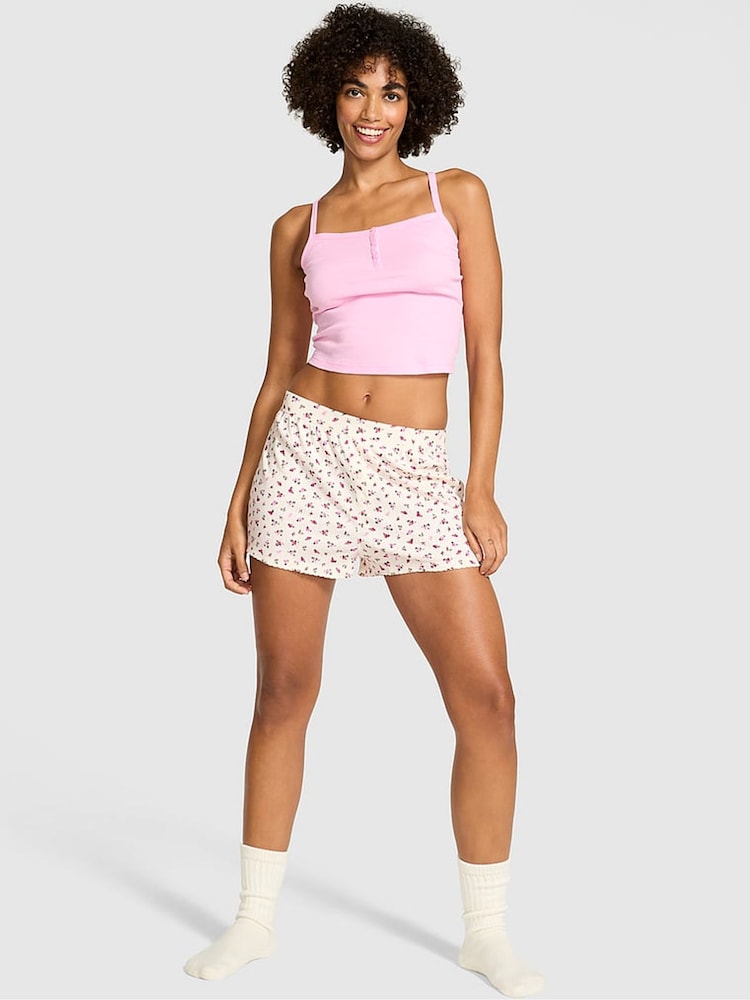 Victoria's Secret PINK Winter White Pyjama Short Bottoms - Image 1 of 2