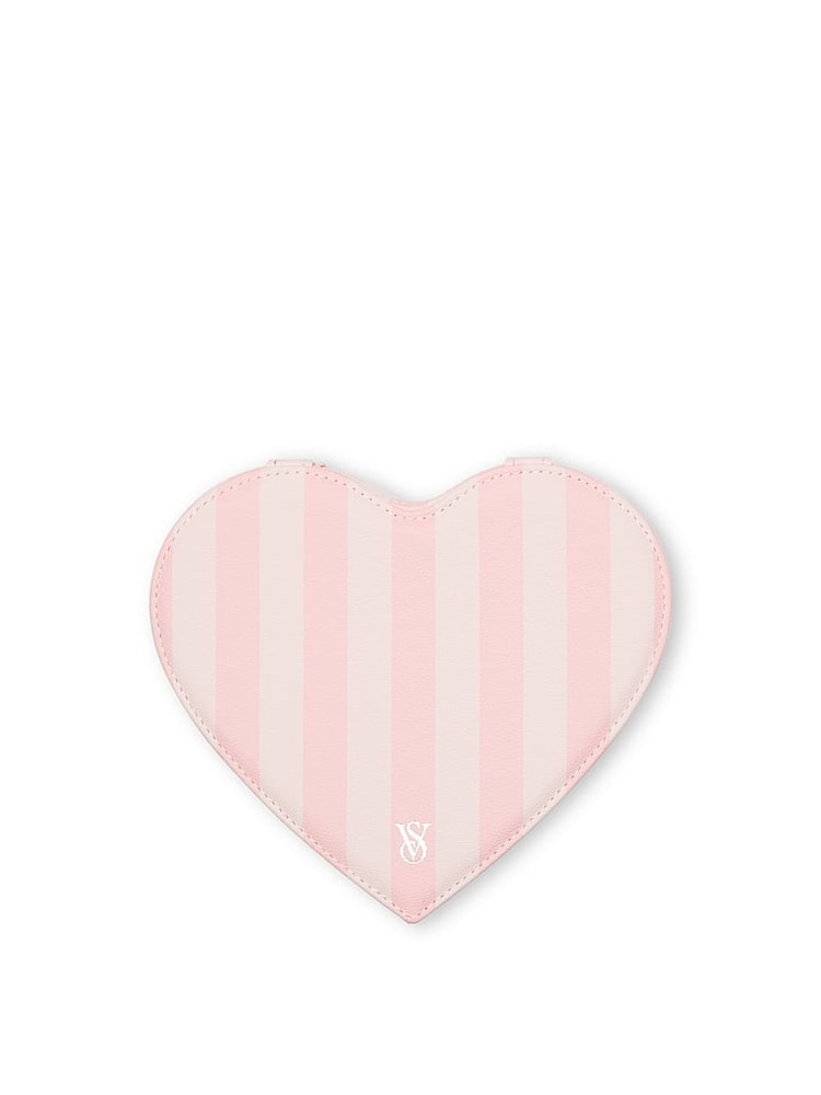 Victoria's Secret Heritage Stripe Pink Heart Jewellery Box - Image 1 of 3