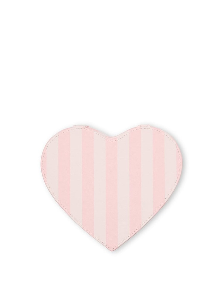 Victoria's Secret Heritage Stripe Pink Heart Jewellery Box - Image 2 of 3