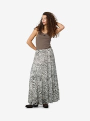 NOISY MAY Grey Zebra Print Chiffon Maxi Skirt - Image 1 of 5