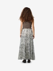 NOISY MAY Grey Zebra Print Chiffon Maxi Skirt - Image 3 of 5
