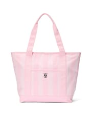 Victoria's Secret Heritage Stripe Pink Tote Bag - Image 1 of 3