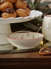 Sophie Allport Christmas Trees Stoneware Nibble Bowl - Bild 1 von 3