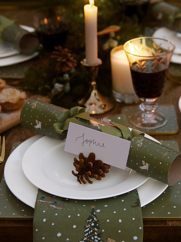 Sophie Allport Forest Green Festive Forest Placemats Set of 4 - Image 1 of 2