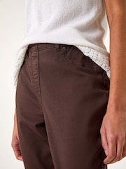 Roman Brown Cropped Stretch Denim Leggings - Image 5 of 5