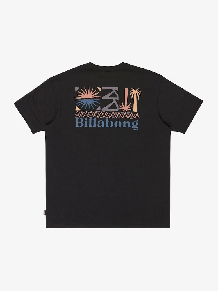 Billabong Segment Short Sleeve Backprint Graphic Logo Black T-Shirt - Image 2 of 2