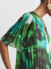 Joanna Hope Green Pleated Blouse - Image 4 of 4