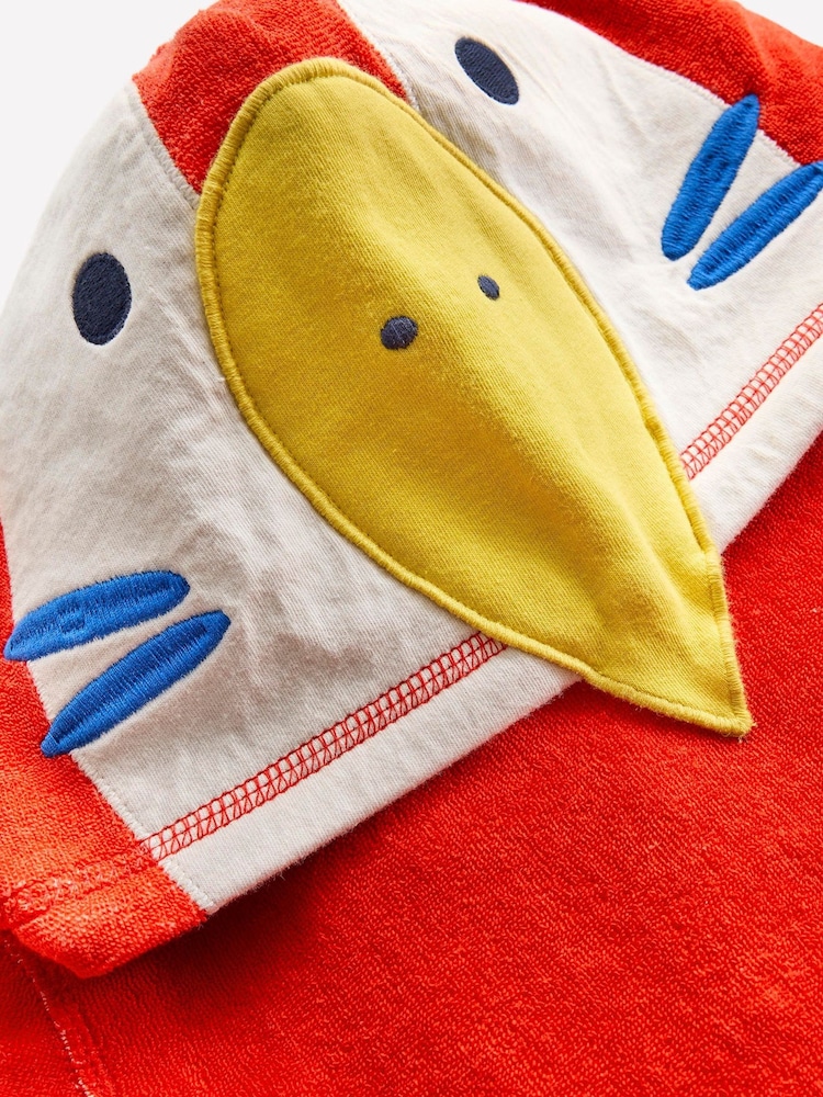 Boden Green Appliqué Towelling Throw-On Cover-Up - Image 3 of 3