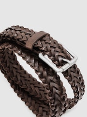 Reiss Chocolate Carlton Belt - Image 3 of 5