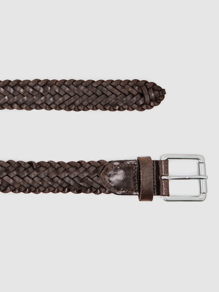 Reiss Chocolate Carlton Belt - Image 5 of 5