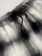 Slate Grey Check Motionflex Cosy Open Hem Pyjama Bottoms - Image 11 of 12