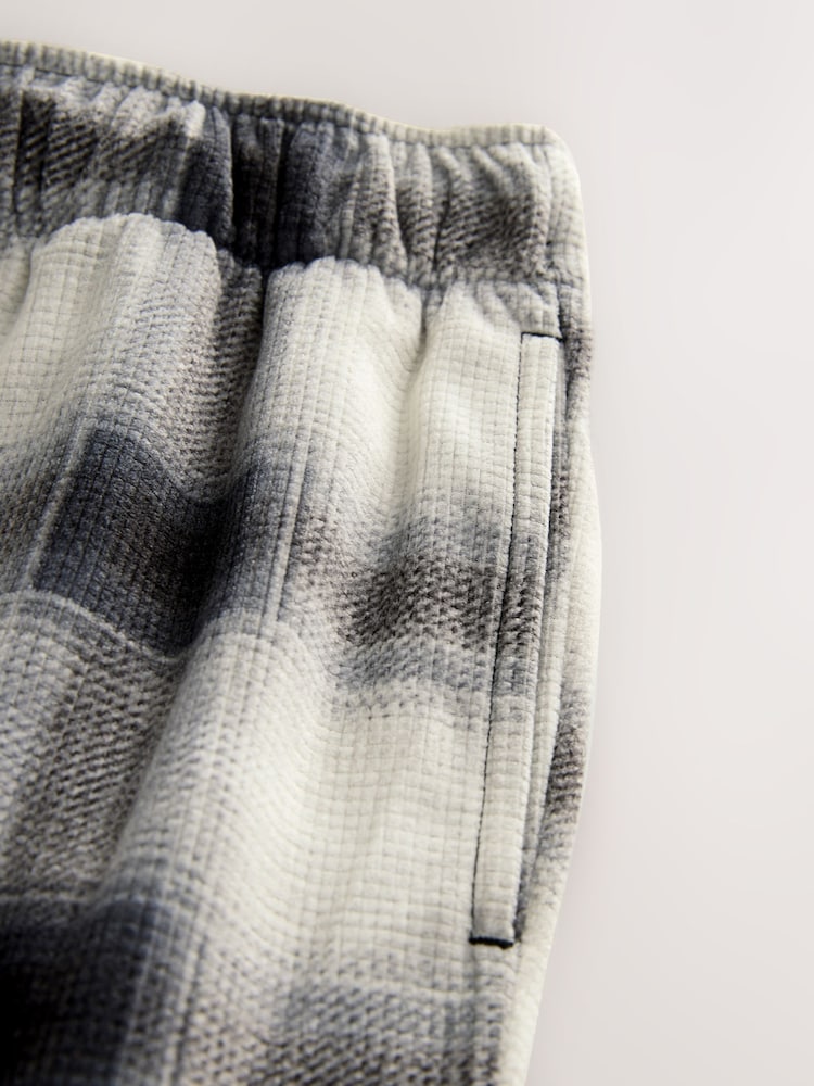 Slate Grey Check Motionflex Cosy Open Hem Pyjama Bottoms - Image 12 of 12