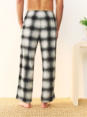 Slate Grey Check Motionflex Cosy Open Hem Pyjama Bottoms - Image 2 of 12