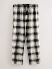 Slate Grey Check Motionflex Cosy Open Hem Pyjama Bottoms - Image 9 of 12