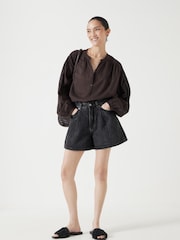 Hush Larissa Denim 100% Cotton Shorts - Изображение 1 из 5