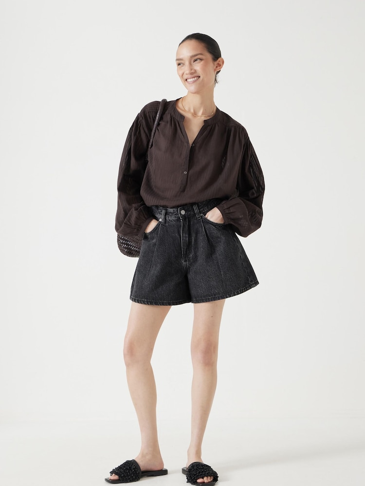 Hush Larissa Denim 100% Cotton Shorts - Изображение 1 из 5