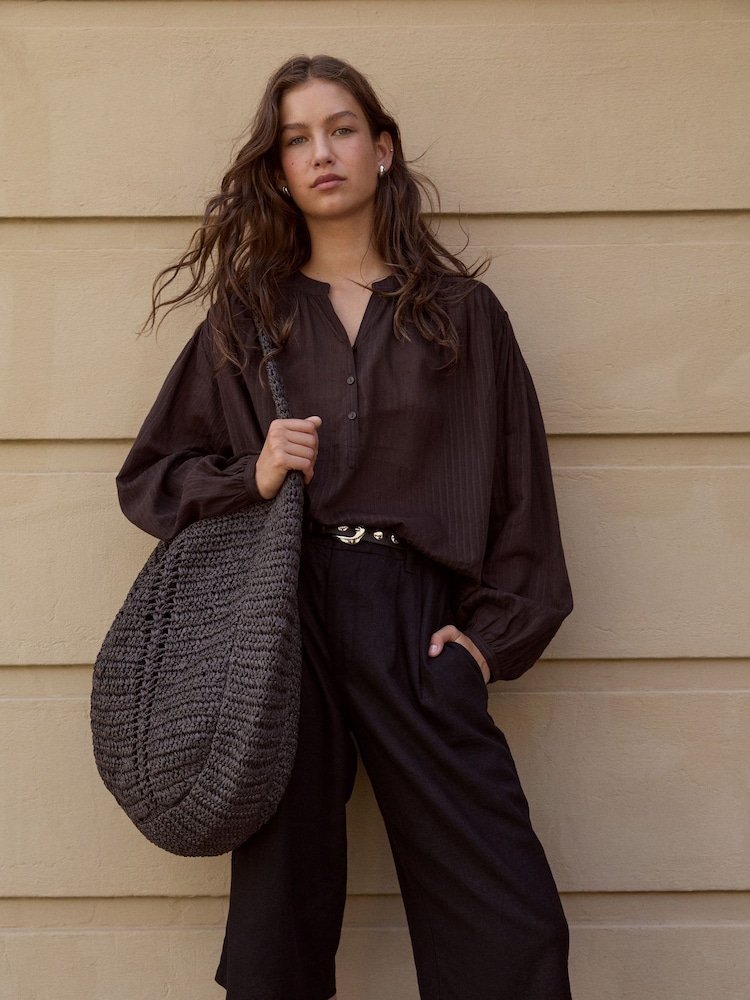 Hush Black Linen Blend Lya Bermuda Shorts - Image 1 of 6