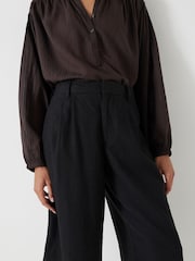 Hush Black Linen Blend Lya Bermuda Shorts - Image 5 of 6