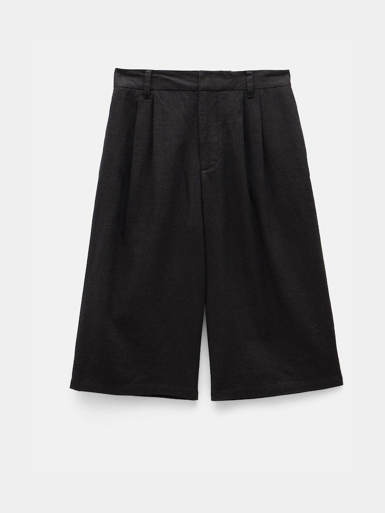 Hush Black Linen Blend Lya Bermuda Shorts - Image 6 of 6