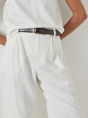 Hush White Linen Blend Lya Bermuda Shorts - Image 5 of 6