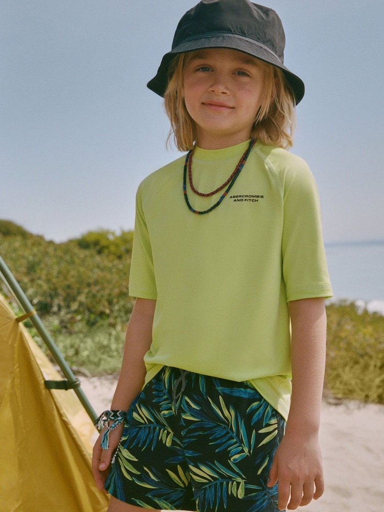 Abercrombie & Fitch Green Rash Guard T-Shirt - Bild 1 von 3
