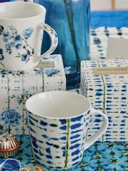 Designers Guild Set of 4 Indigo Suzuri Mugs - Image 1 of 4