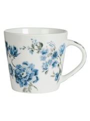 Designers Guild Set of 4 Indigo Kyoto Flower Mugs - Image 2 of 4