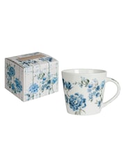 Designers Guild Set of 4 Indigo Kyoto Flower Mugs - Image 3 of 4