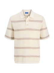 JACK & JONES Knitted Stripe Polo Shirt - Image 7 of 7