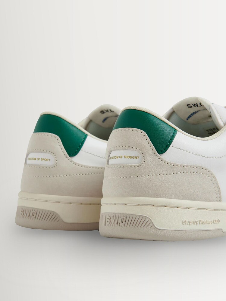 Stepney Workers Club Spring Green Pro Cup 01 Leather Trainers - Image 5 of 5