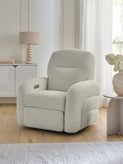 Casual Boucle Light Natural Otis Rise and Recline Armchair - Image 1 of 13