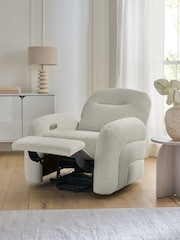 Casual Boucle Light Natural Otis Rise and Recline Armchair - Image 3 of 13