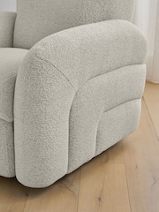 Casual Boucle Light Natural Otis Rise and Recline Armchair - Image 5 of 13