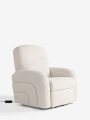 Casual Boucle Light Natural Otis Rise and Recline Armchair - Image 9 of 13