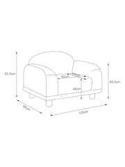 Relaxed Chenille Light Natural Avery Accent Chair - Image 3 of 9