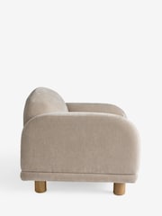 Relaxed Chenille Light Natural Avery Accent Chair - Image 7 of 9