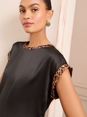 Love & Roses Multi Satin Front Top - Image 5 of 8