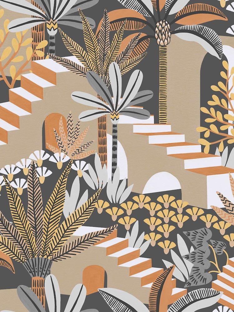 Graham & Brown Ochre Envy Vacay 10M Wallpaper - Image 2 of 3 Graham & Brown Ochre Envy Vacay 10M Wallpaper - Image 2 of 3