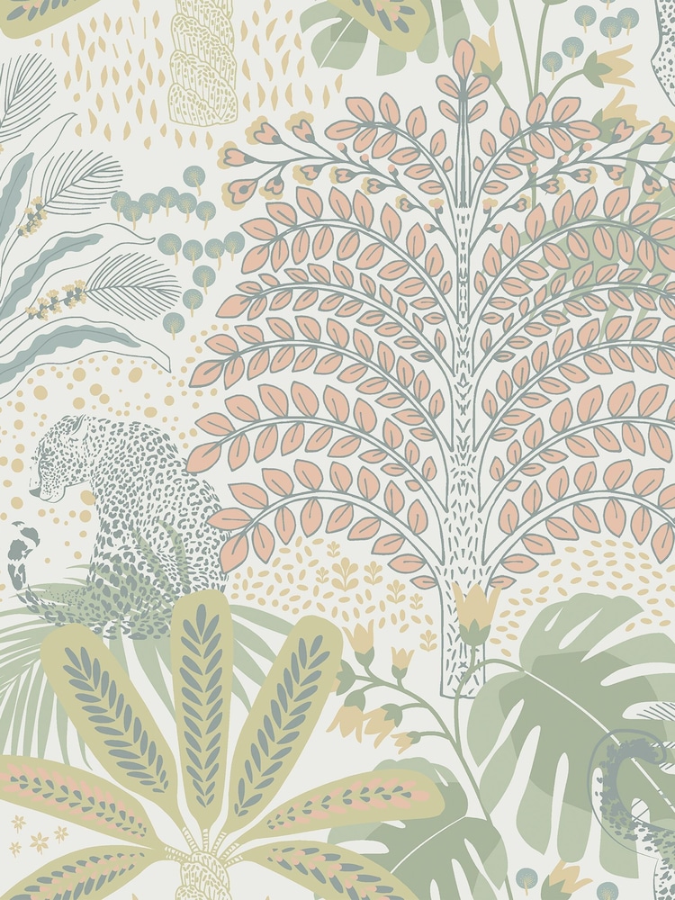 Graham & Brown Pastels Envy Savannah 10M Wallpaper - Image 2 of 3