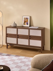 MADE.COM Dark Wood Effect Almelo Large Large Sideboard - Image 1 of 5