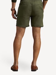 Polo Ralph Lauren Green 6-inch Polo Prepster Linen Shorts - Image 2 of 4