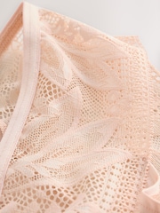 Rose/Pink High Leg Microfibre and Lace Knickers 2 Pack - Image 10 of 10