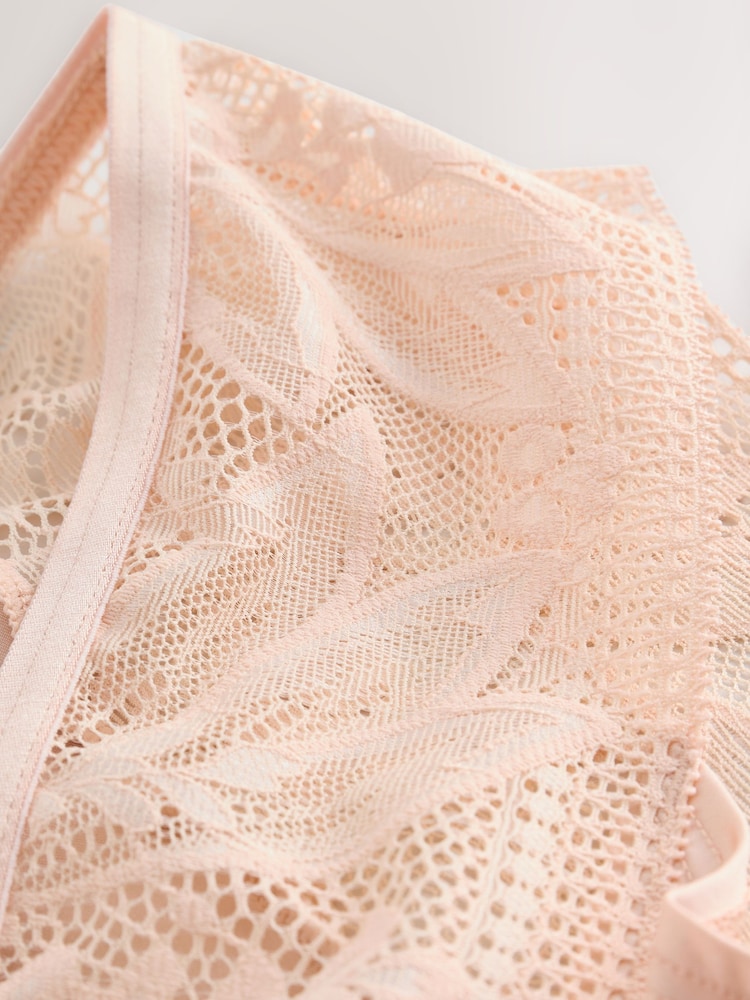 Rose/Pink High Leg Microfibre and Lace Knickers 2 Pack - Image 10 of 10 Rose/Pink High Leg Microfibre and Lace Knickers 2 Pack - Image 10 of 10