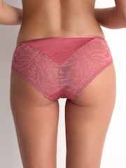 Rosa/Rosa - Pack de 2 braguitas de microfibra y encaje - Imagen 3 de 4