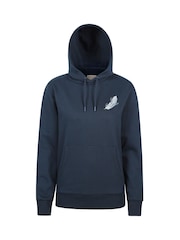 Mountain Warehouse Blue Womens Printed Floating Feather Hoodie - Image 1 of 6