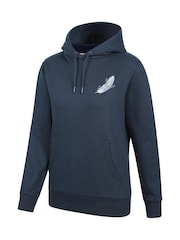 Mountain Warehouse Blue Womens Printed Floating Feather Hoodie - Image 4 of 6
