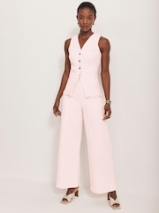 Mint Velvet Pink Wide Leg Jeans - Image 4 of 8