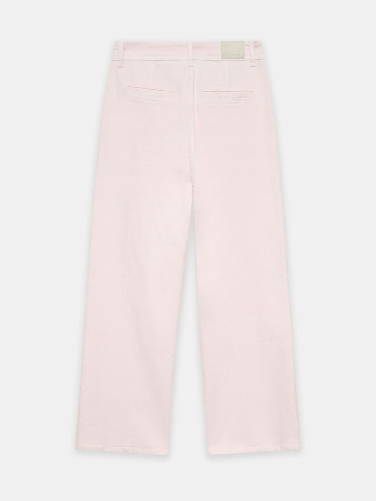 Mint Velvet Pink Wide Leg Jeans - Image 8 of 8